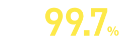 サービス継続率99.7％